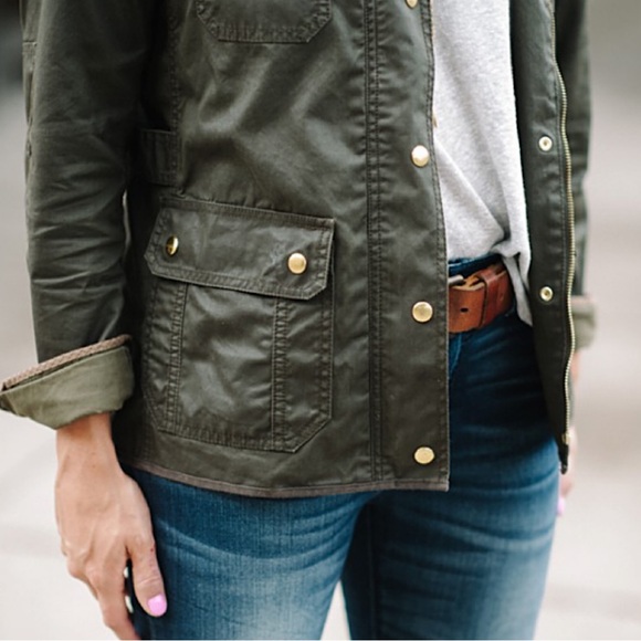J.Crew Downtown Field Jacket in Mossy Brown Size S - Picture 3 of 6